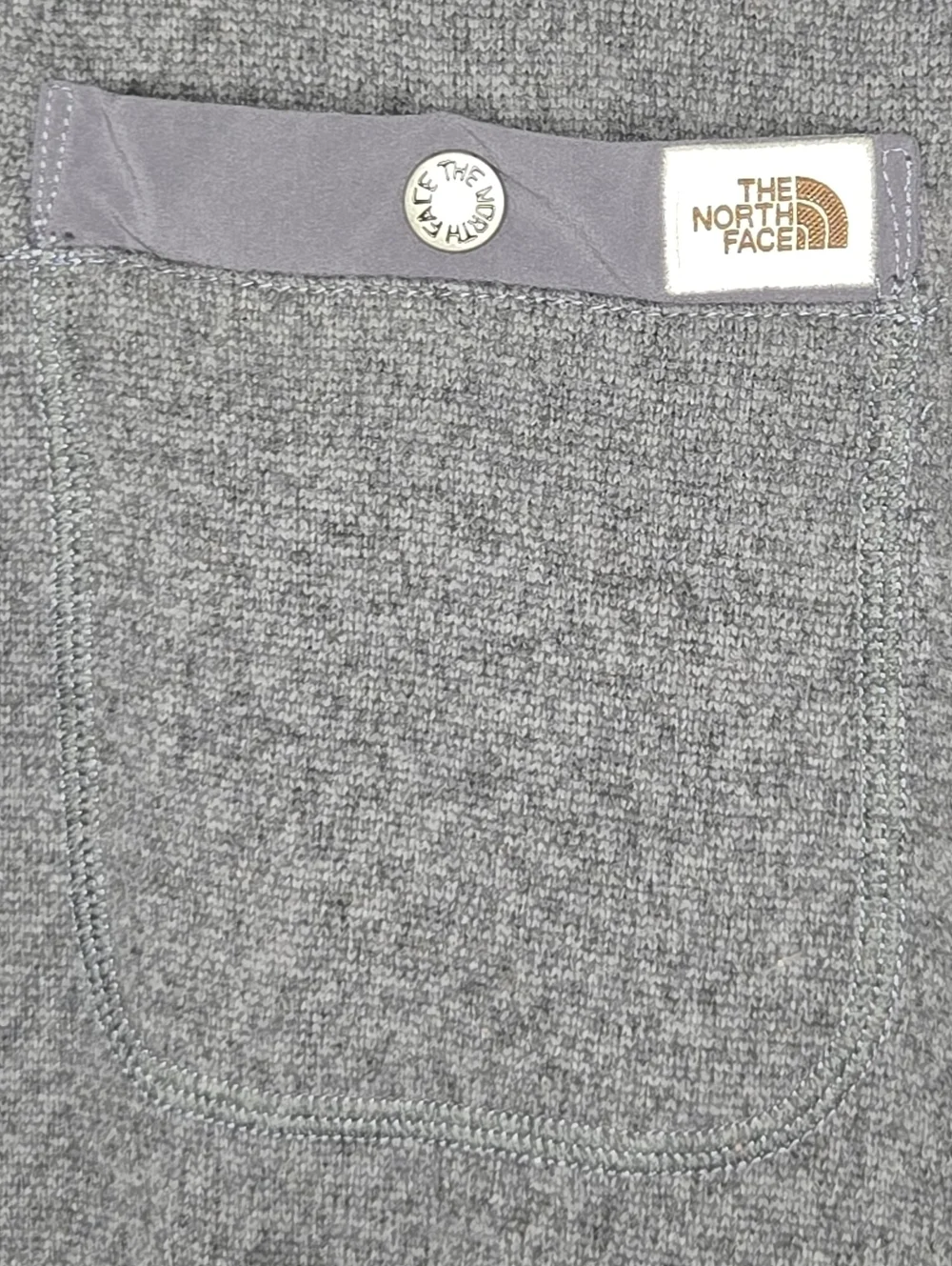 The North Face Mens Gray Navy Blue Gordon Lyons Quarter Zip Pullover Size Large